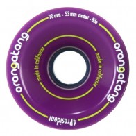 Orangatang 4President 70mm 83a Purple longboard wielen