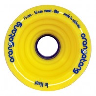 Orangatang In Heat 75mm 86a Yellow longboard wielen